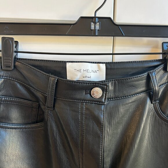 Aritzia Melina Wilfred Faux Leather Pant NWOT - Picture 2 of 10